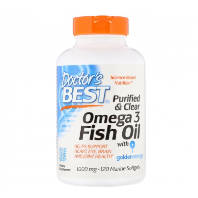 Purified & Clear Omega 3 Fish Oil 1000mg
